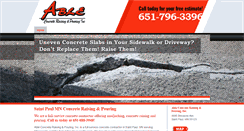Desktop Screenshot of ableconcreteraising.net